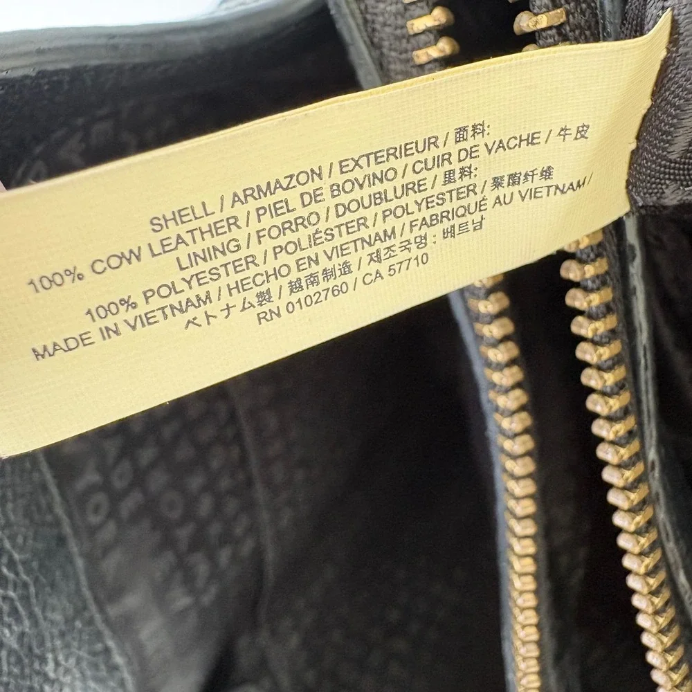 Kate Spade Larchmont Avenue Evangelie 100% Cow Leather Satchel Black Luxury